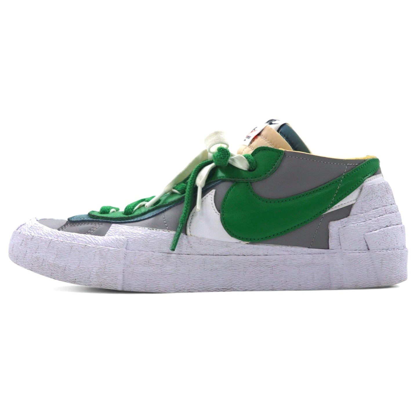 NIKE × sacai ブレザーロー Blazer Low スニーカー 29cm グレー グリーン Classic Green DD1877-001