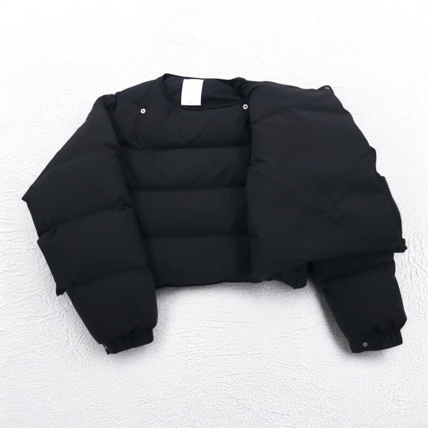 MISTERGENTLEMAN パファー ショート ダウンジャケット PUFFER SHORT DOWN JACKET M ブラック MGT-OT23