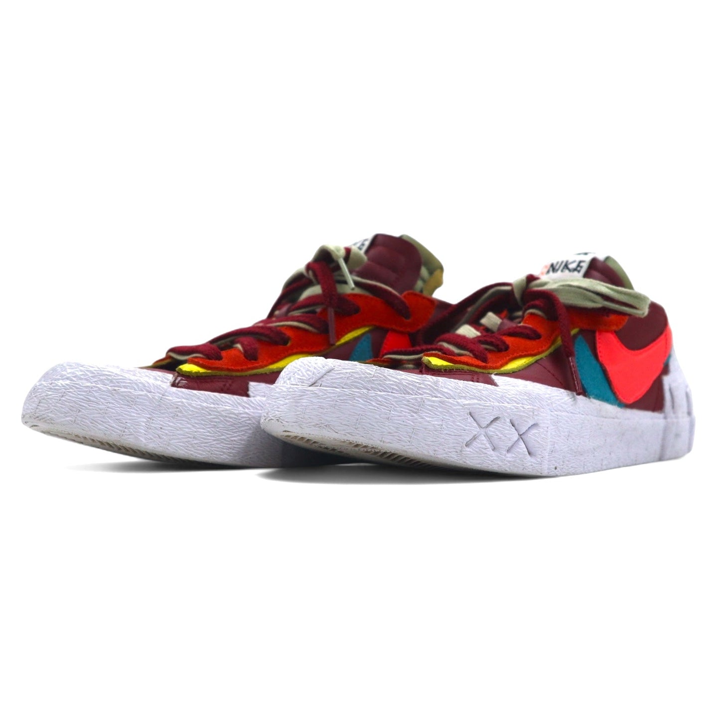 NIKE × KAWS × sacai ブレザーロー Blazer Low スニーカー 26.5cm レッド Team Red レザー DM7901-600