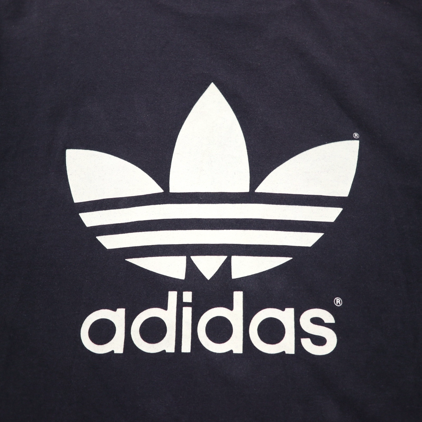 adidas 80年代 USA製 トレフォイル 両面プリント Tシャツ 2XL ブラック シングルステッチ ビッグサイズ