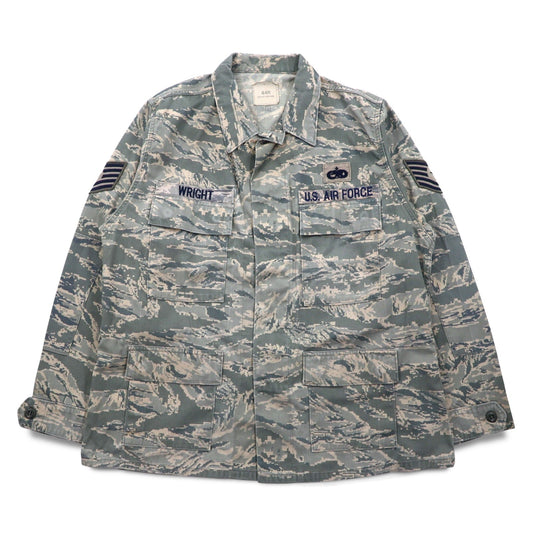 US AIR FORCE 米軍 USAF フィールドジャケット XL デジタル タイガーカモ ミリタリー Airman Battle Uniform 8415-01-536-4590 American Apparel