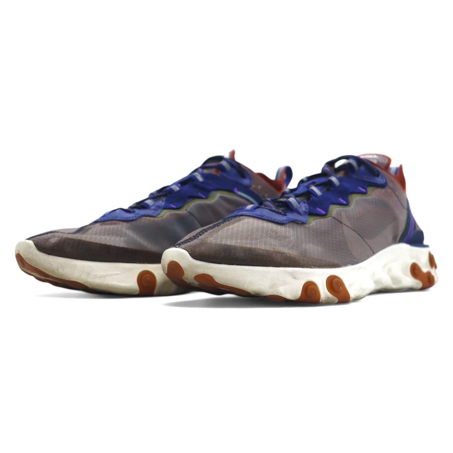 NIKE リアクトエレメント87 REACT ELEMENT 87 スニーカー 27cm グレー メッシュ DSTY PCH ATMSPHR AQ1090-200
