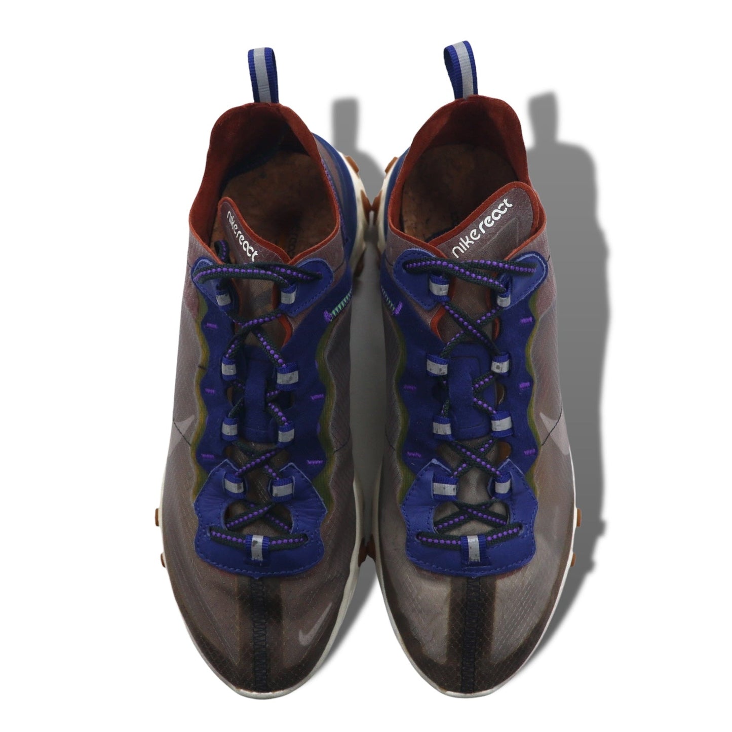 NIKE リアクトエレメント87 REACT ELEMENT 87 スニーカー 27cm グレー メッシュ DSTY PCH ATMSPHR AQ1090-200