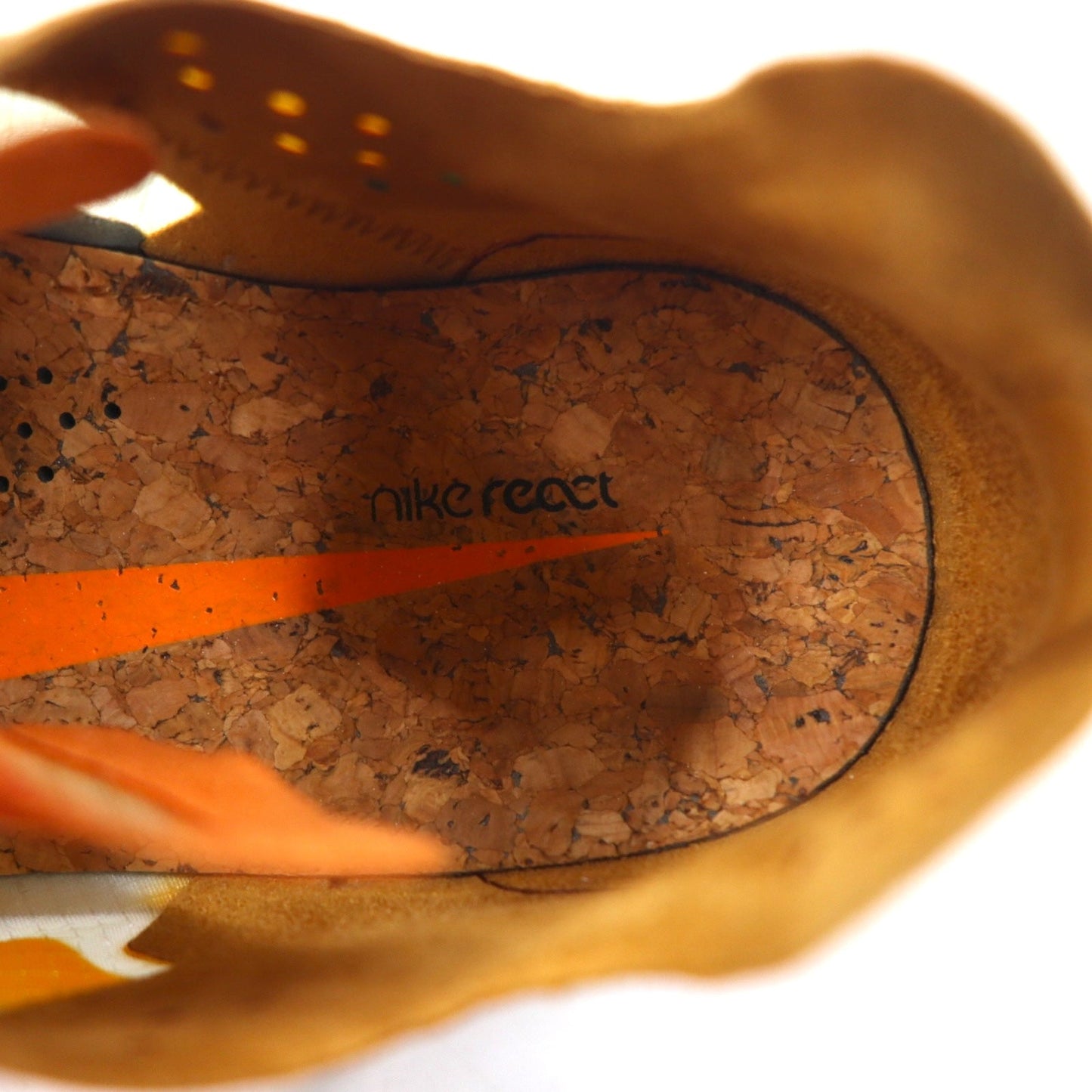 NIKE リアクトエレメント87 REACT ELEMENT 87 スニーカー 27cm オレンジ メッシュ PALE IVORY ORNG CJ6897-113