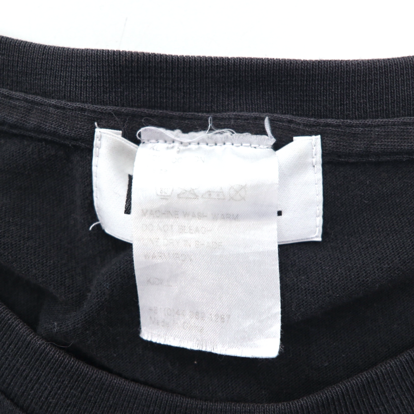 KIDILL 非芸術 プリント Tシャツ FREE ブラック コットン 漢字