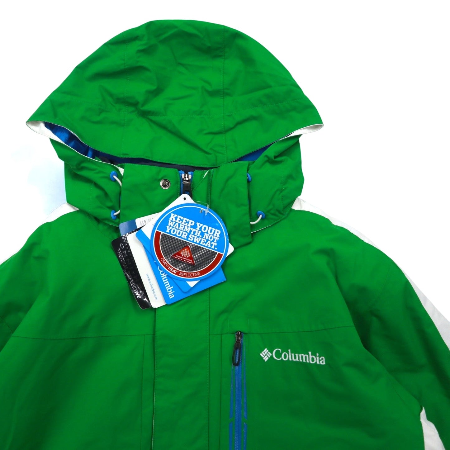 Columbia オムニヒート OMNI-HEAT マウンテンパーカー M グリーン オムニテック OMNI-TECH 防水 CUBIST 2.0 JACKET SM4010-010 未使用品