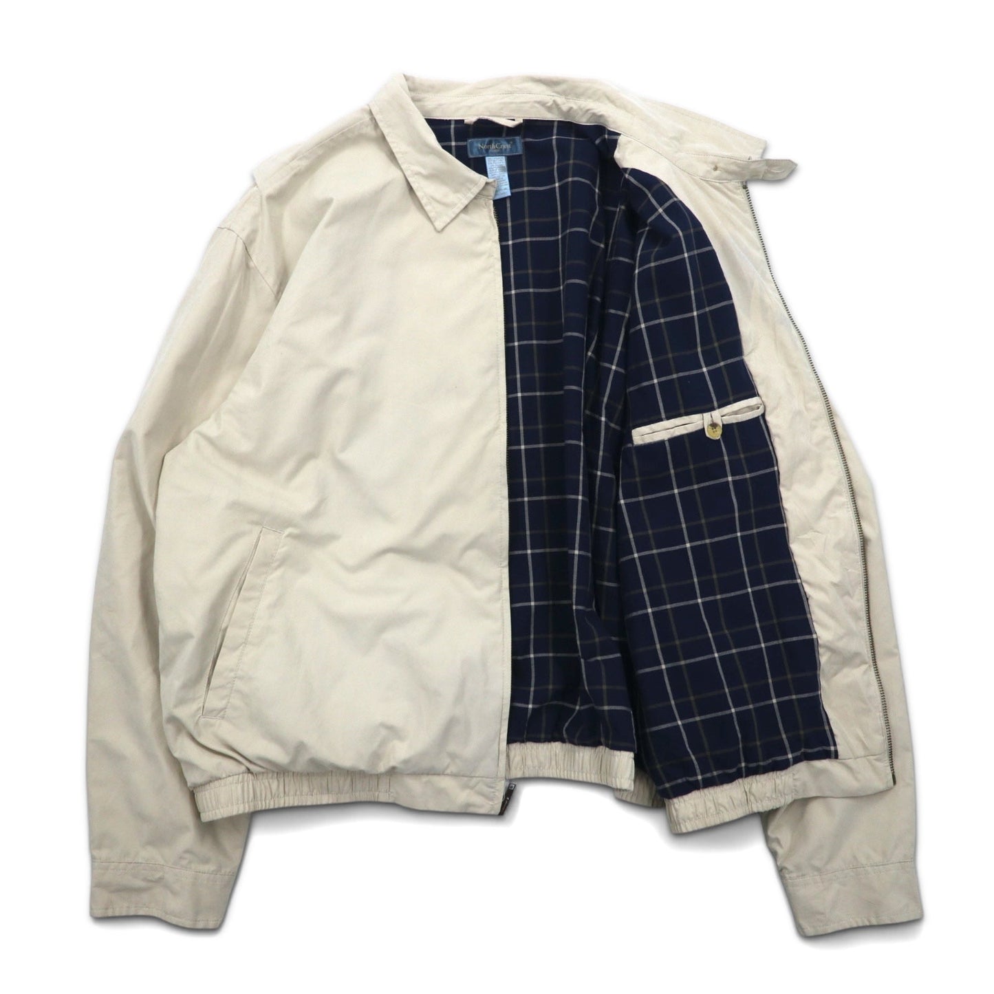 North Crest スウィングトップ XXL ベージュ ポリエステル 裏地チェック