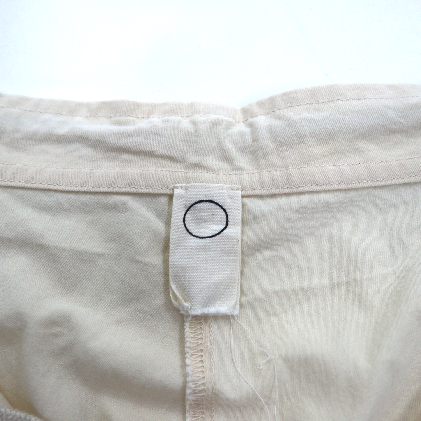 O project ワイド サルエル パンツ REGULAR FIT TROUSERS トラウザーズ S コットン ベージュ 日本製