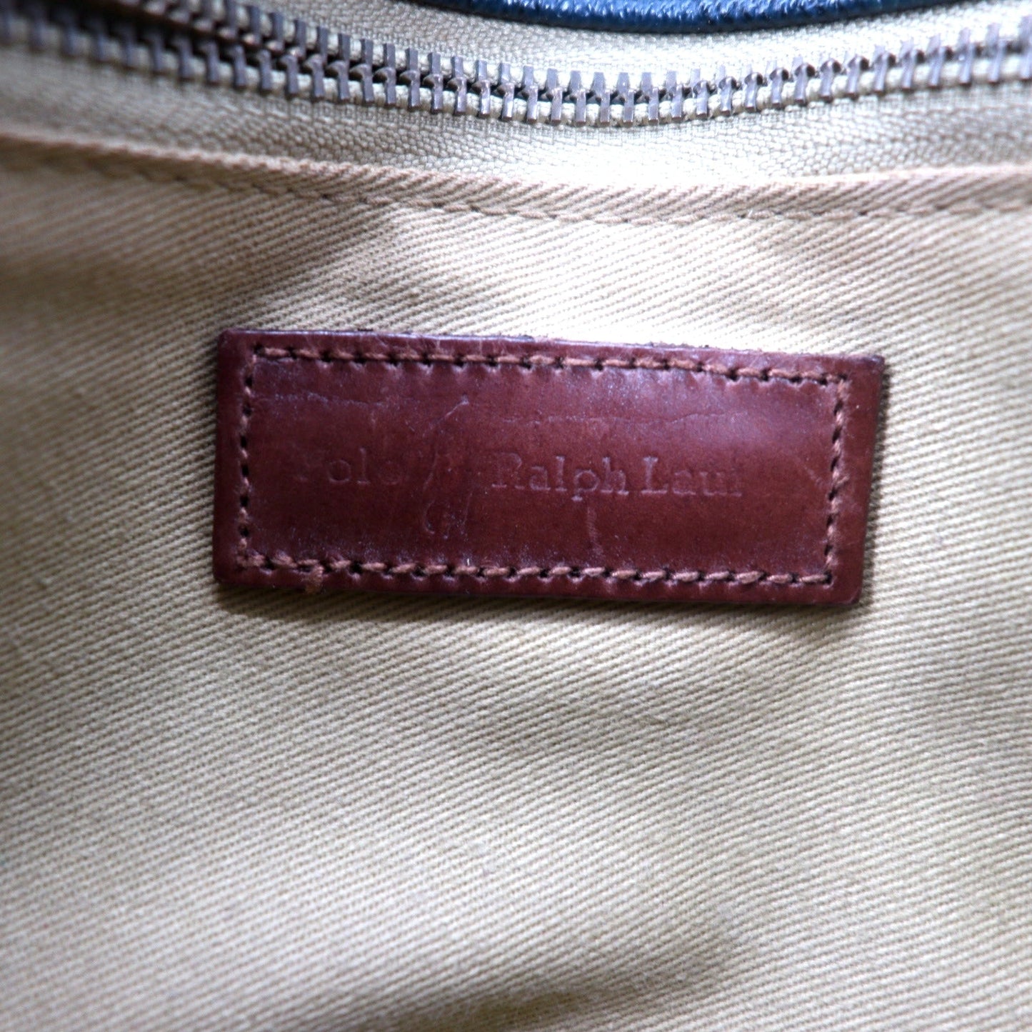 POLO RALPH LAUREN ショルダーバッグ ポシェット グリーン チェック PVC レザー切り替え