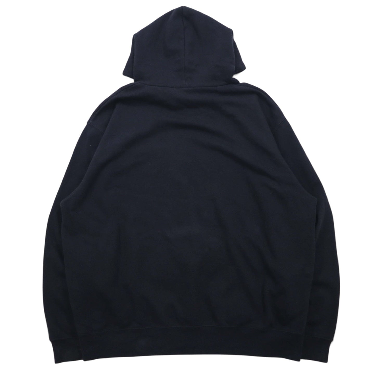 NIKE 00年代 TEAMタグ WAGNER BASEBALL プリントパーカー XL ブラック コットン センタースウッシュ ロゴ刺繍