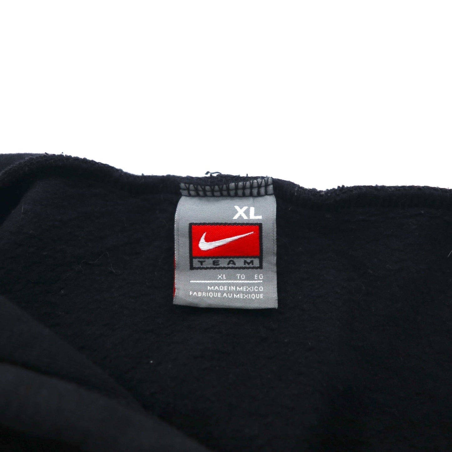 NIKE 00年代 TEAMタグ WAGNER BASEBALL プリントパーカー XL ブラック コットン センタースウッシュ ロゴ刺繍