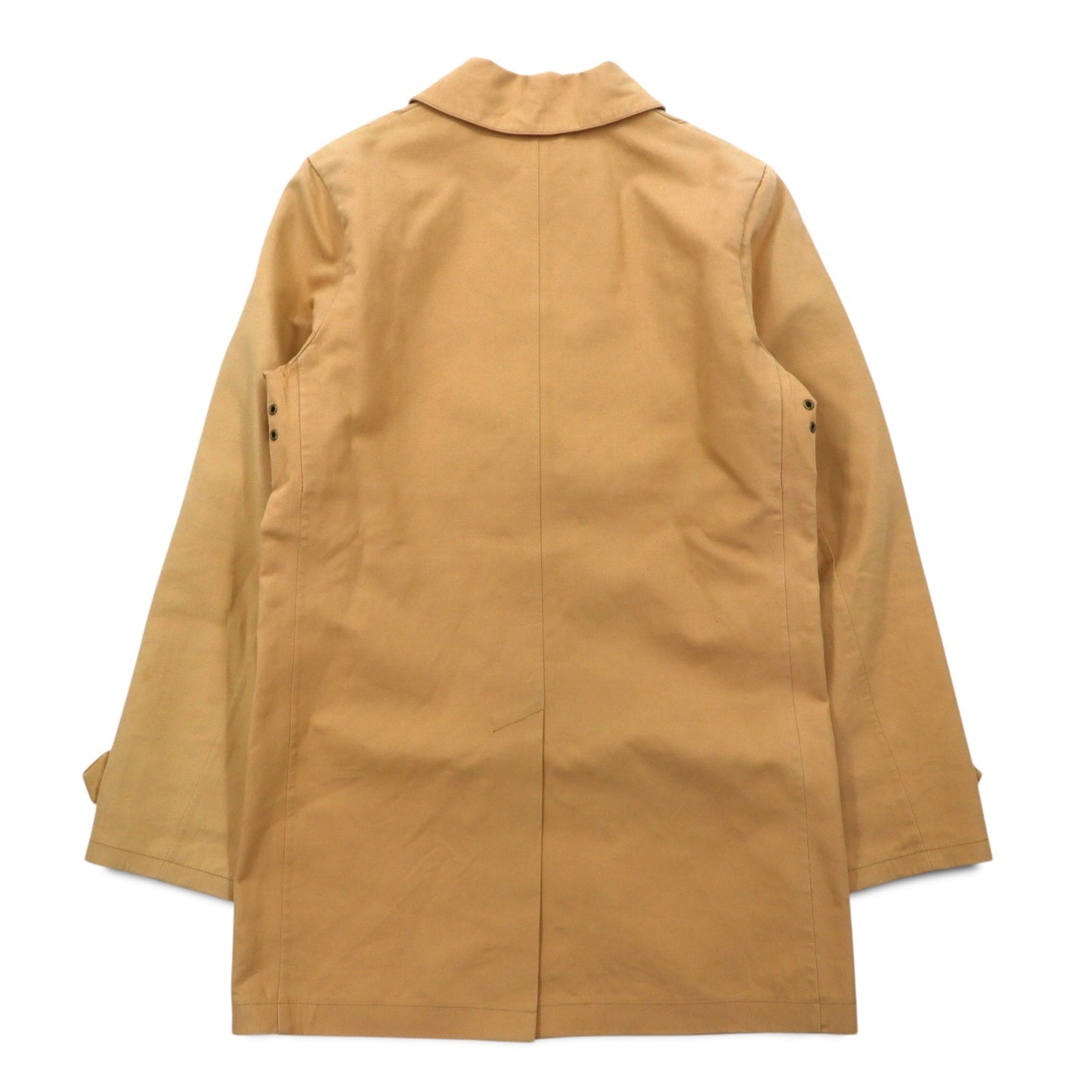 RALPH LAUREN 90年代 ゴム引き ステンカラーコート S ベージュ 防水 チェックライナー