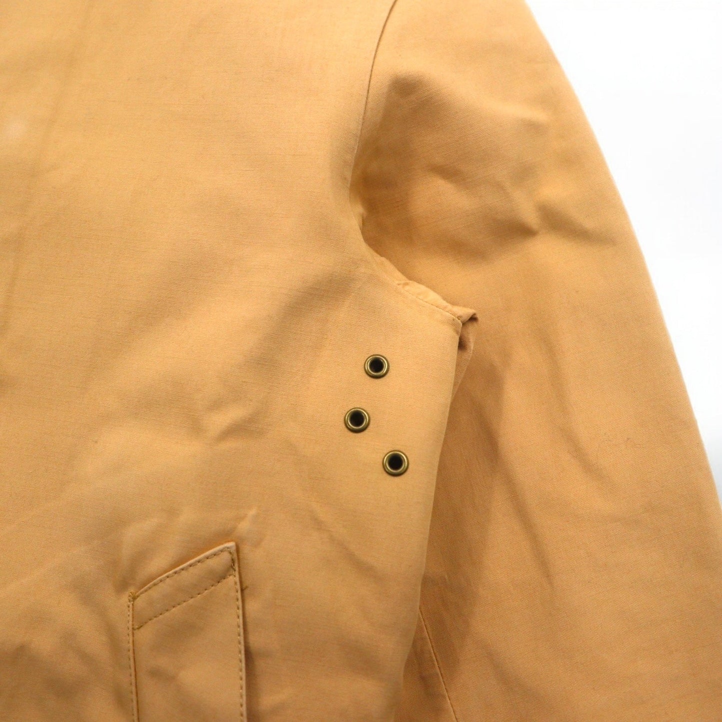 RALPH LAUREN 90年代 ゴム引き ステンカラーコート S ベージュ 防水 チェックライナー