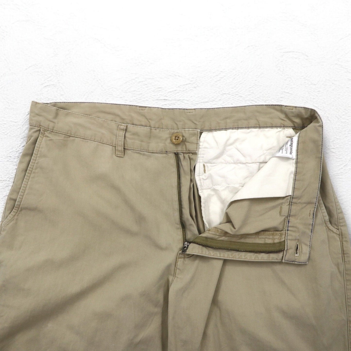 patagonia オールウェア ショートパンツ ハーフパンツ L ベージュ オーガニック コットン 57675 スリランカ製