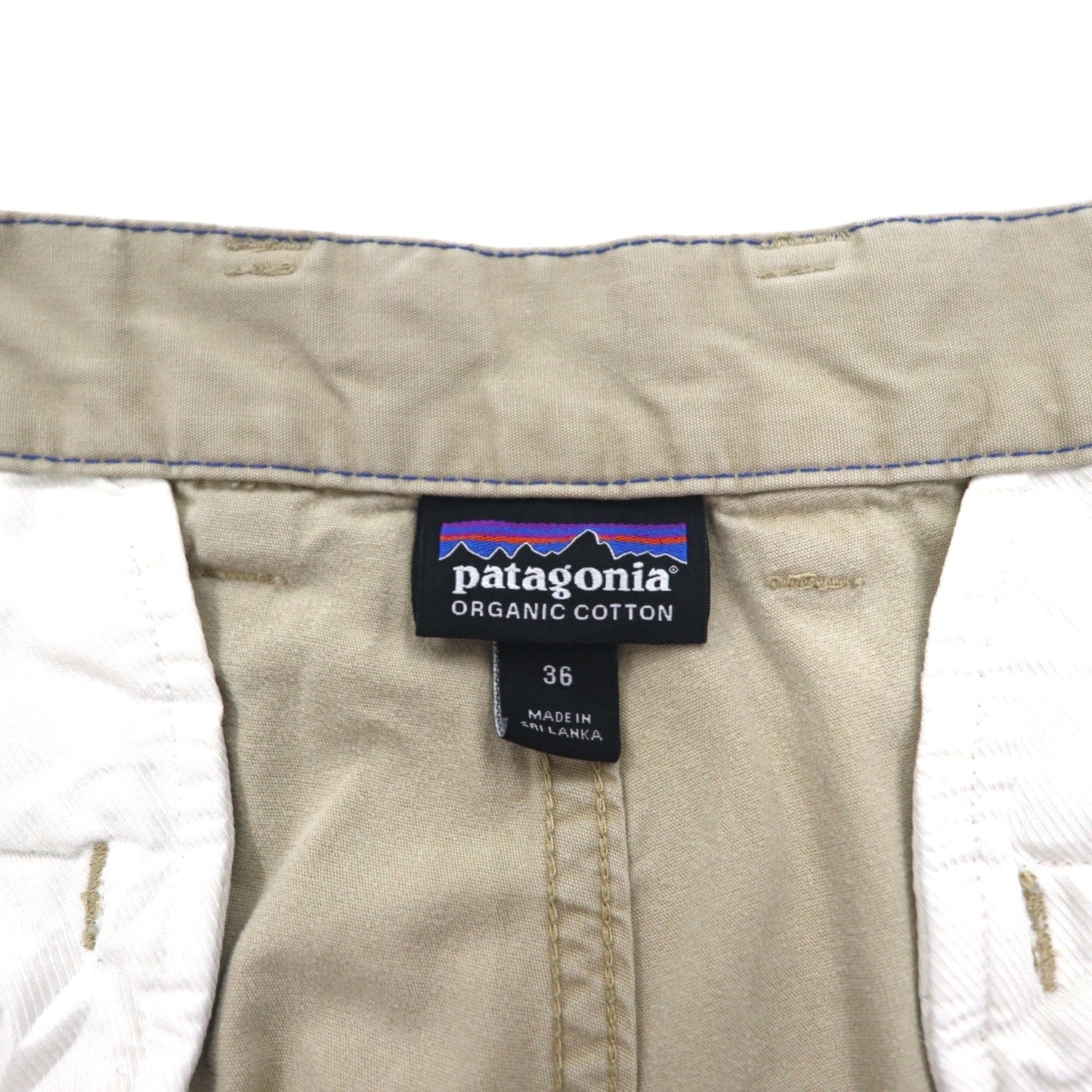 patagonia オールウェア ショートパンツ ハーフパンツ L ベージュ オーガニック コットン 57675 スリランカ製