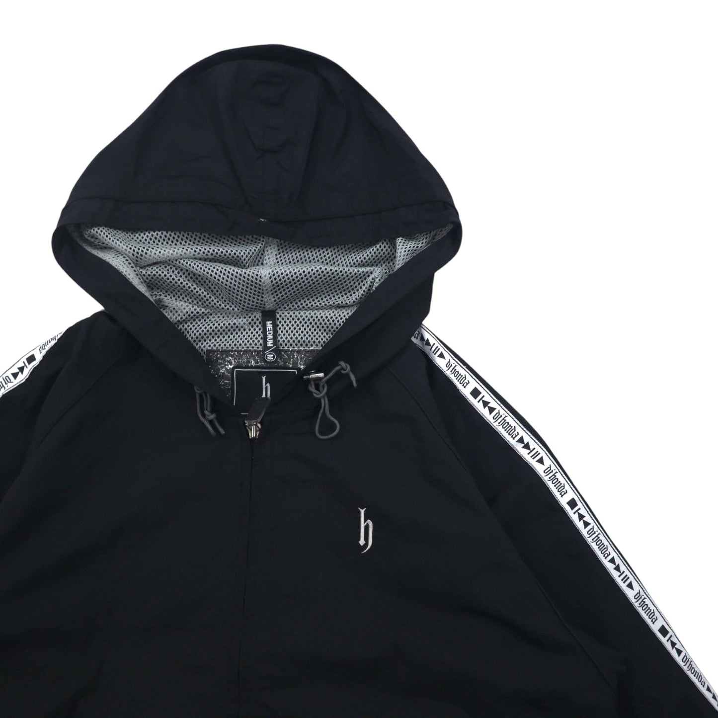 DJ honda 90年代 テックジャケット ナイロンパーカー M ブラック テープロゴ TECH JACKET