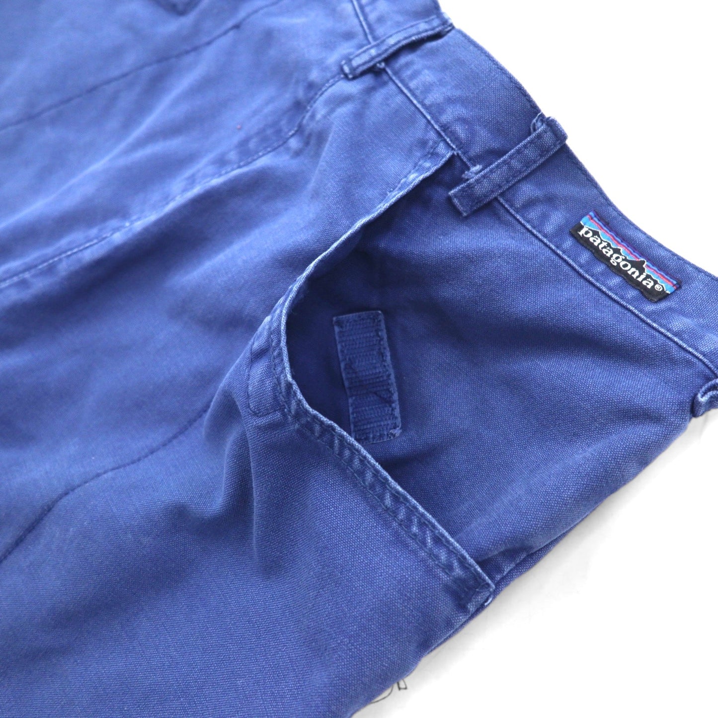 patagonia 90年代 Rマークタグ スタンドアップショーツ Stand Up Shorts ショートパンツ L ブルー インディゴ コットン