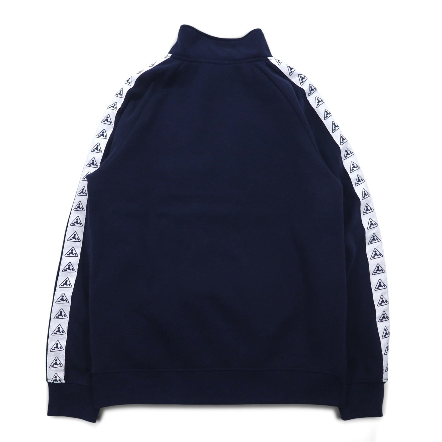 PLENTY TOUGH SPORT 90年代 ハーフジップ スウェット M ネイビー トリコロール 裏起毛 テープロゴ