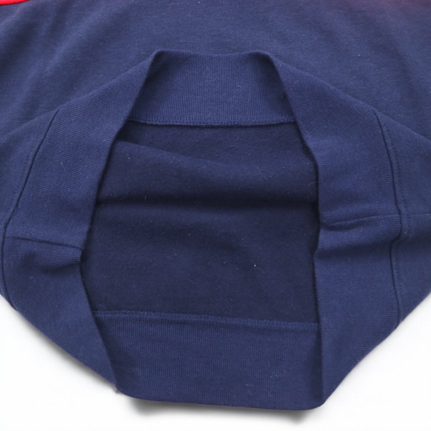 PLENTY TOUGH SPORT 90年代 ハーフジップ スウェット M ネイビー トリコロール 裏起毛 テープロゴ