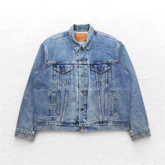 Levi's クロアチア製 90年代 ユーロモデル 70503 デニムジャケット Gジャン 2XL インディゴ ブルー