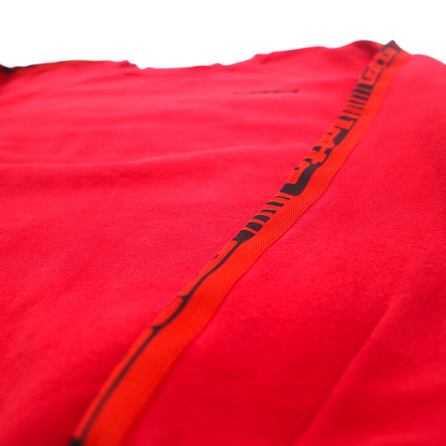 Lotto SPORTS 90年代 スウェット M レッド ロゴテープ 裏起毛 ロゴ刺繍 前V