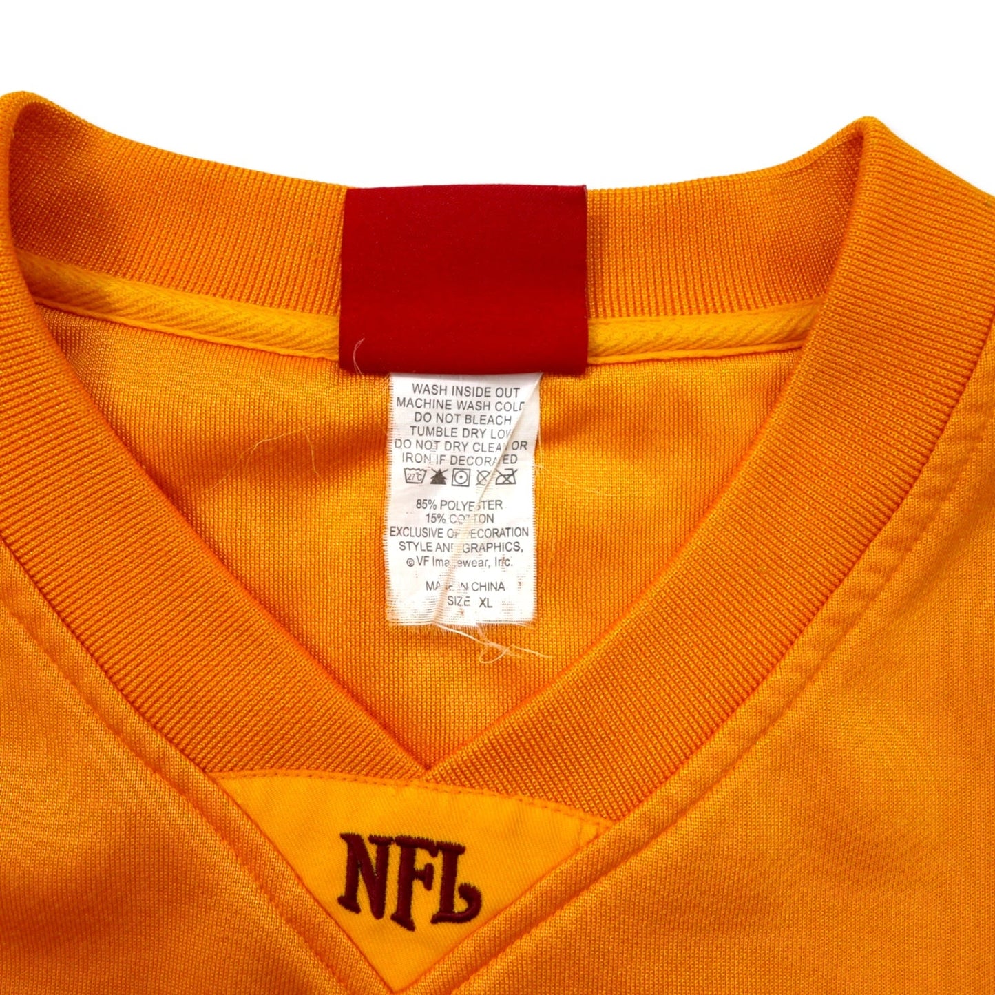 NFL ゲームシャツ XL イエロー ポリエステル RED SKINS ビッグサイズ
