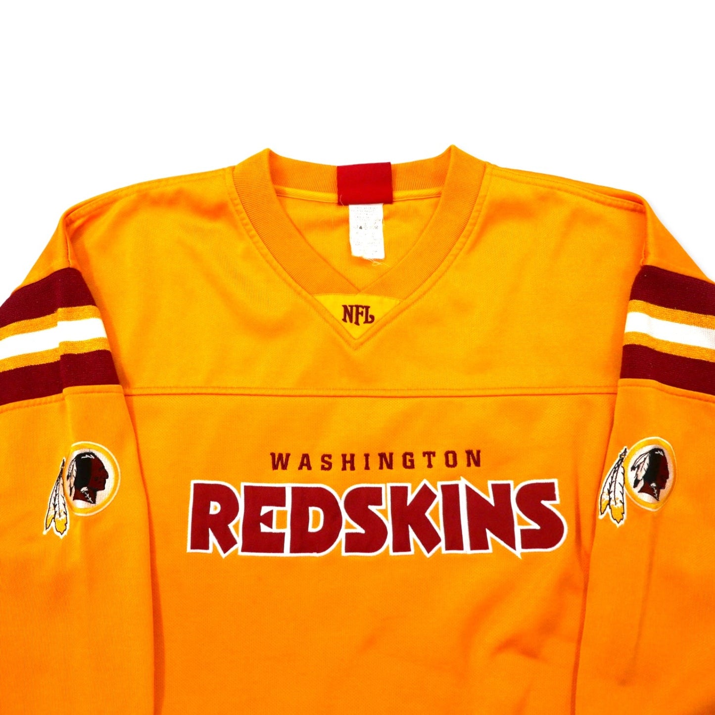NFL ゲームシャツ XL イエロー ポリエステル RED SKINS ビッグサイズ