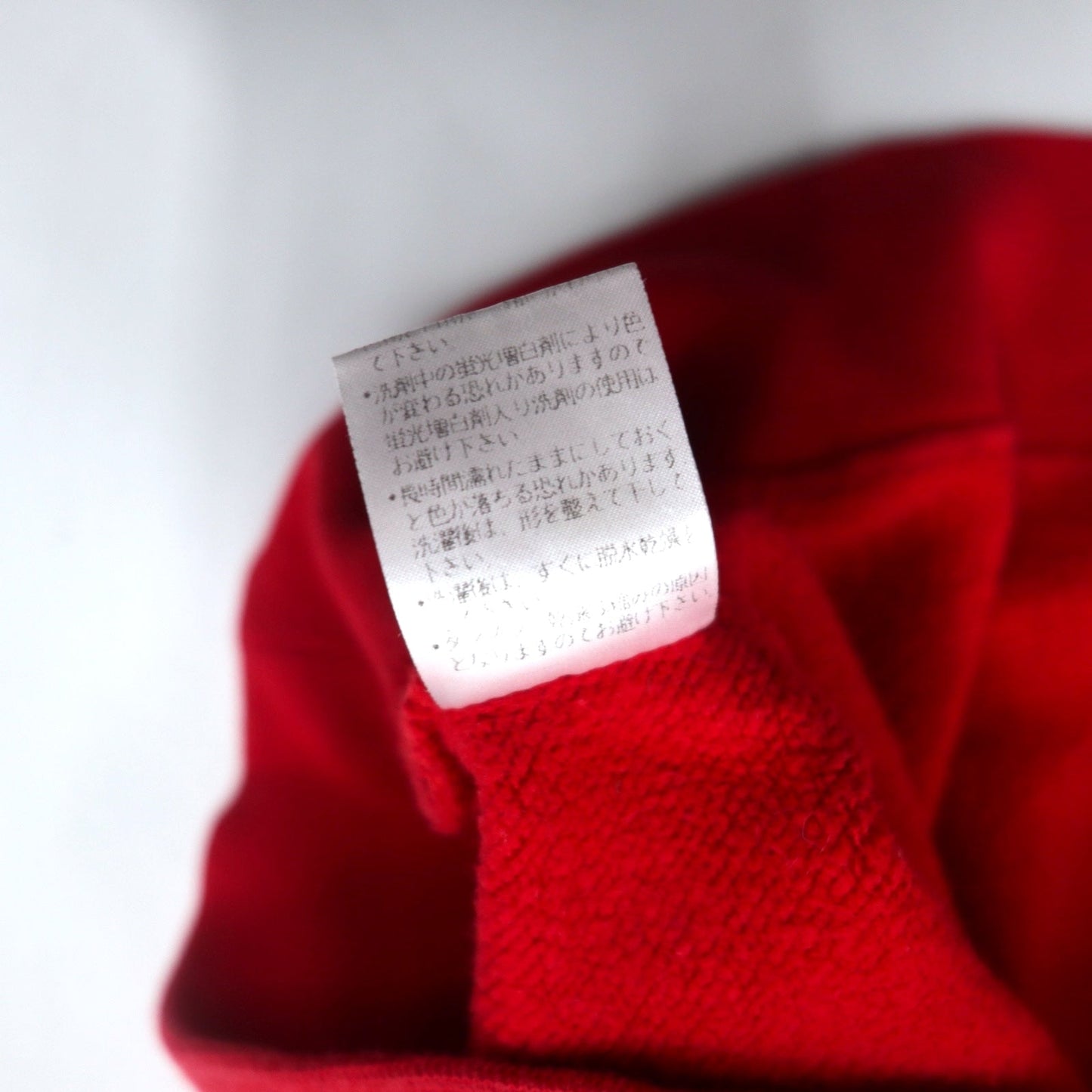 Lotto SPORTS 90年代 スウェット M レッド ロゴテープ 裏起毛 ロゴ刺繍 前V