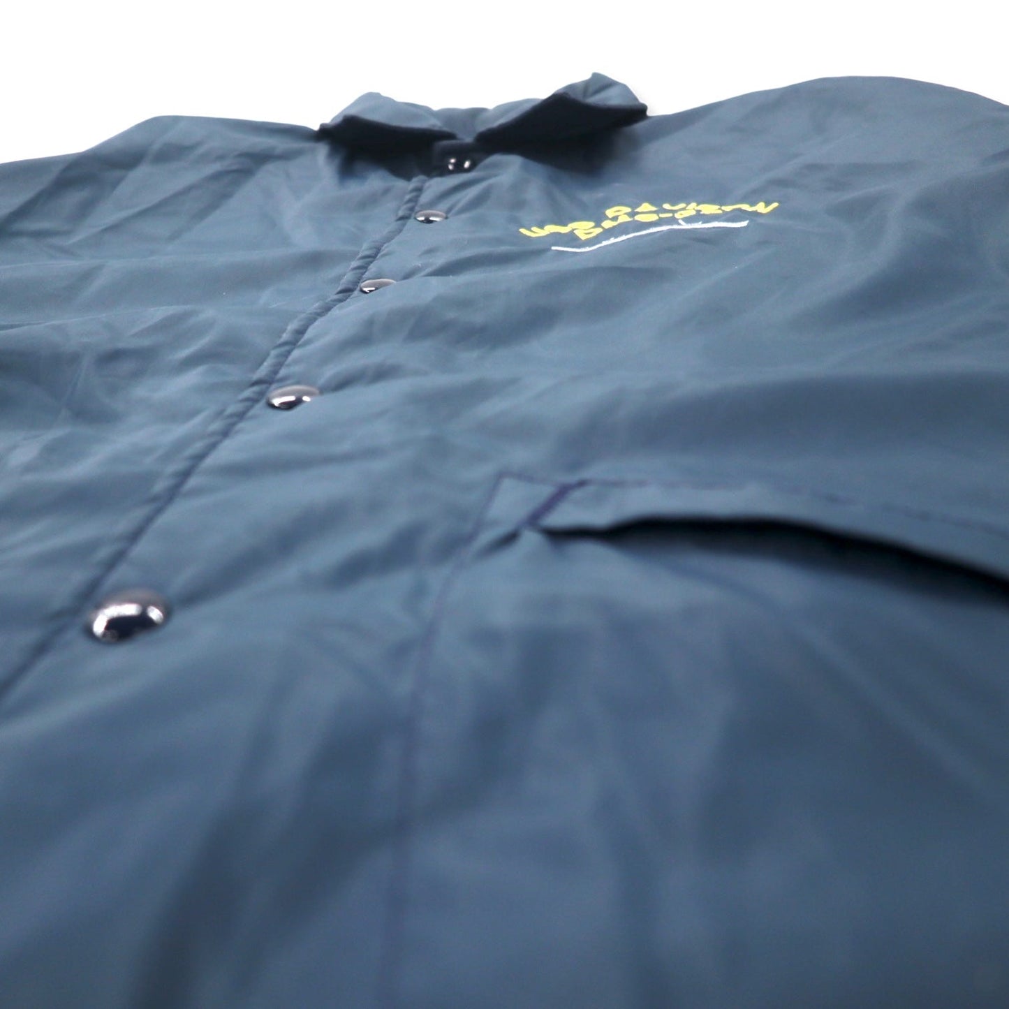 Dunbrooke USA製 90年代 コーチジャケット L ネイビー ナイロン USS DAVISON