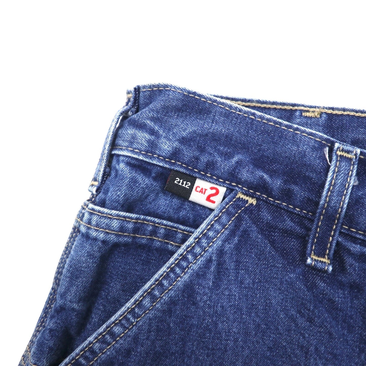 carhartt FR デニム ペインターパンツ 34 ブルー コットン CAT2 FRB13-DNM メキシコ製