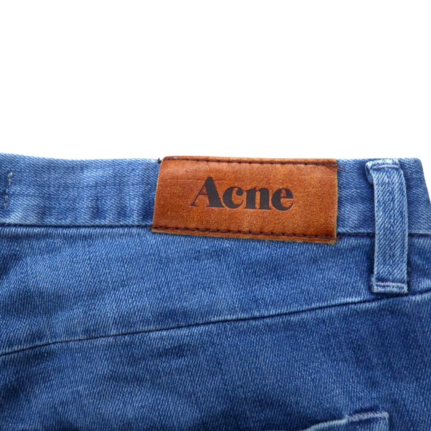 Acne ストレッチ スキニー デニムパンツ M インディゴ ブルー コットン トルコ製