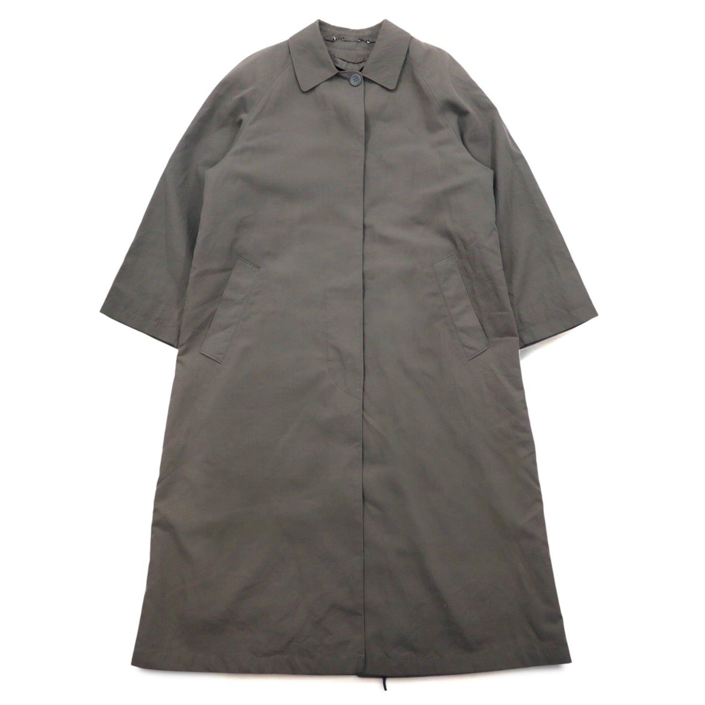 LONDON FOG ステンカラーコート XL グレー ポリエステル コットン ライナー着脱式