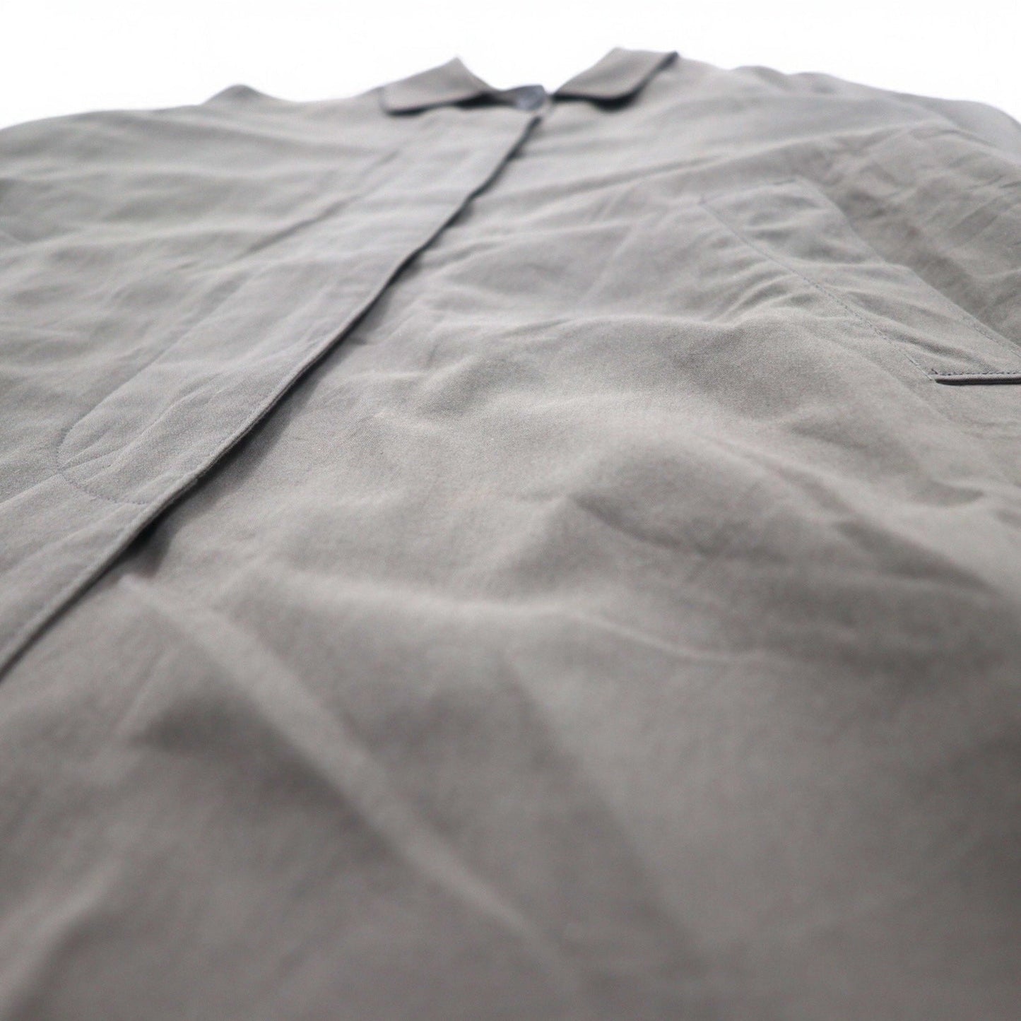 LONDON FOG ステンカラーコート XL グレー ポリエステル コットン ライナー着脱式