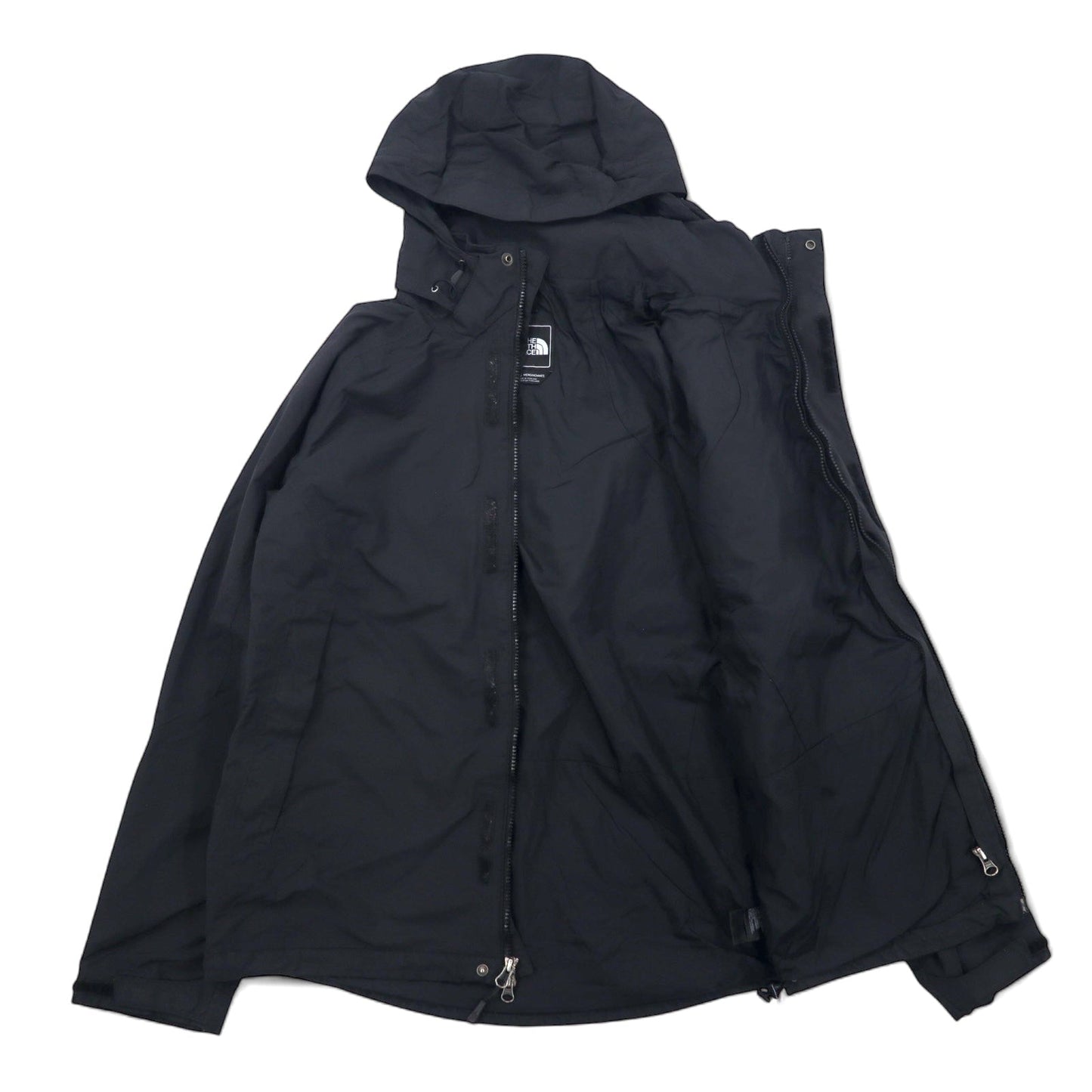 THE NORTH FACE マウンテンパーカー M ブラック ナイロン HYVENT 撥水 透湿 ジップインジップ搭載 US規格