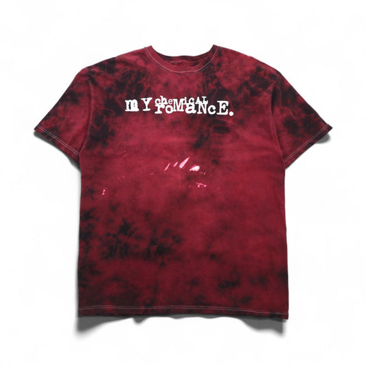 My Chemical Romance マイケミカルロマンス ロック バンド Tシャツ XL ボルドー タイダイ コットン