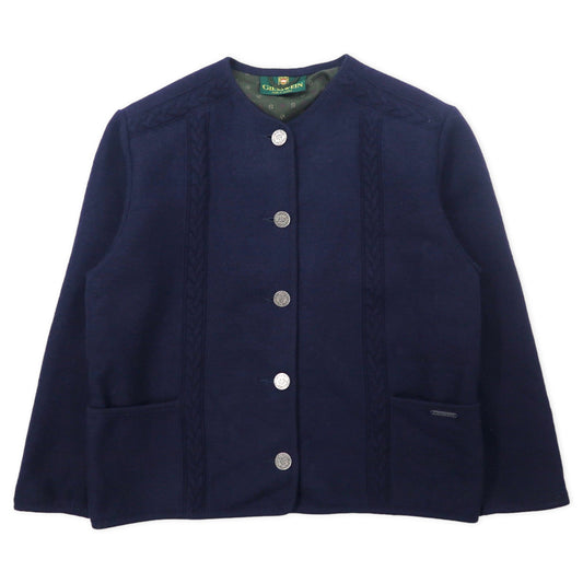 GIESSWEIN オーストラリア製 チロリアンジャケット 40 ネイビー ウール コインボタン ユーロヴィンテージ