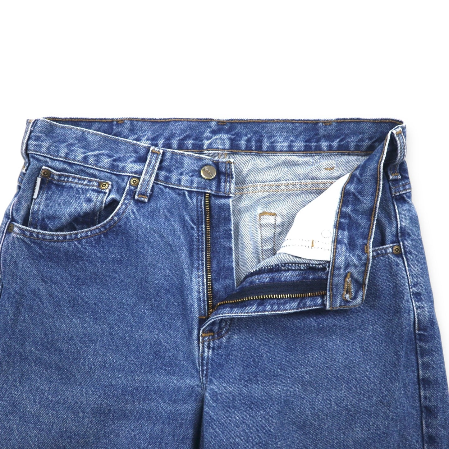 carhartt デニムパンツ Traditional Fit L インディゴ ブルー コットン B180 DST メキシコ製