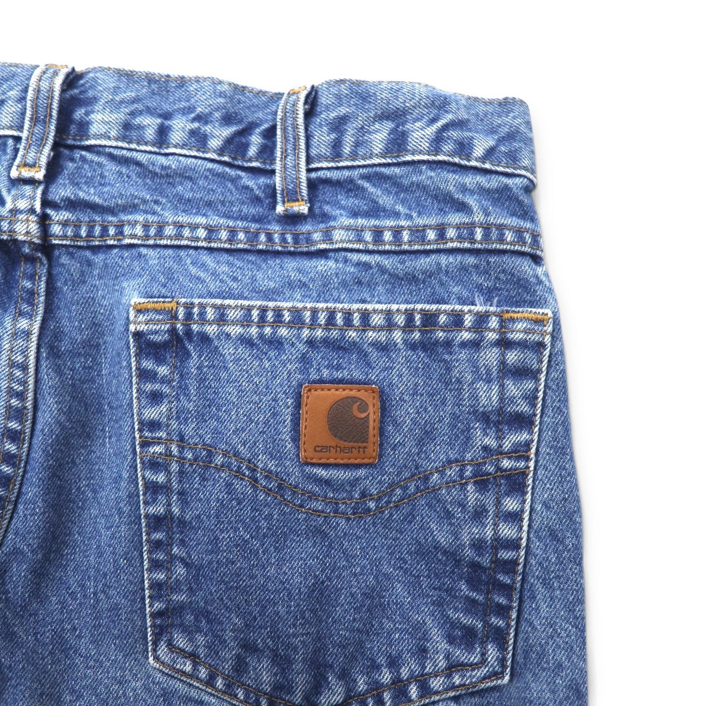 carhartt デニムパンツ Traditional Fit L インディゴ ブルー コットン B180 DST メキシコ製