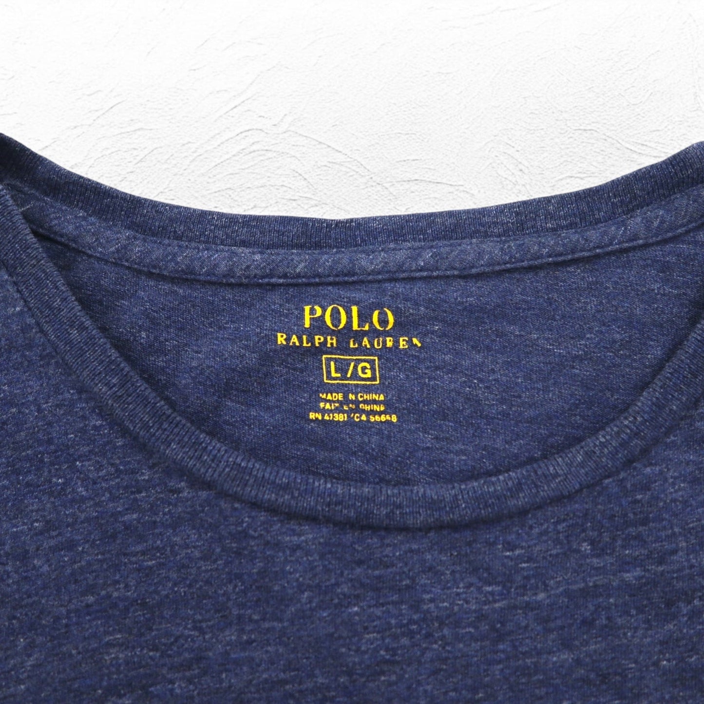 POLO RALPH LAUREN ロングスリーブ Tシャツ ロンT L ネイビー コットン スモールポニー刺繍