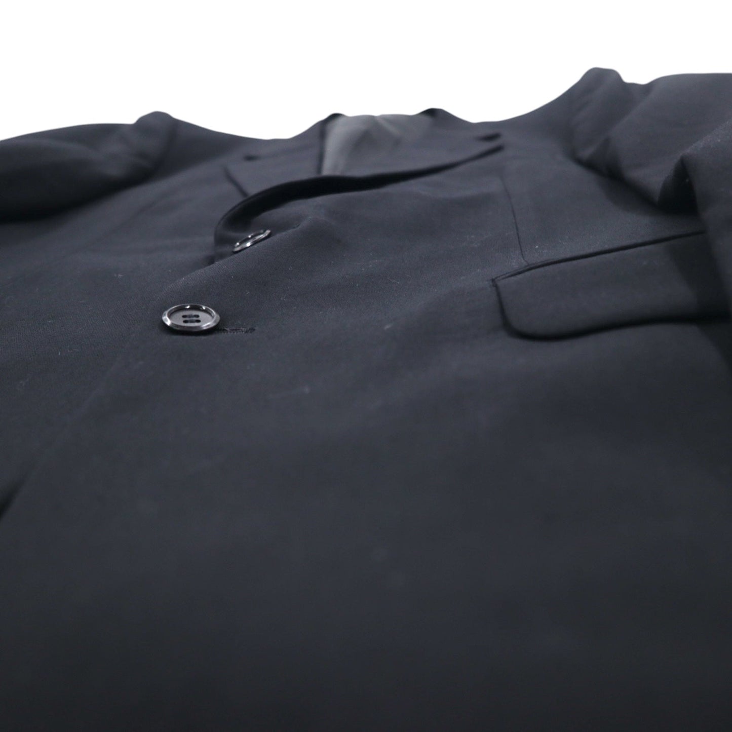 Vintage 90s Japan Made Black Suit Kodama Formal 2B スーツ セットアップ S ブラック ウール 羊毛 日本製 未使用品