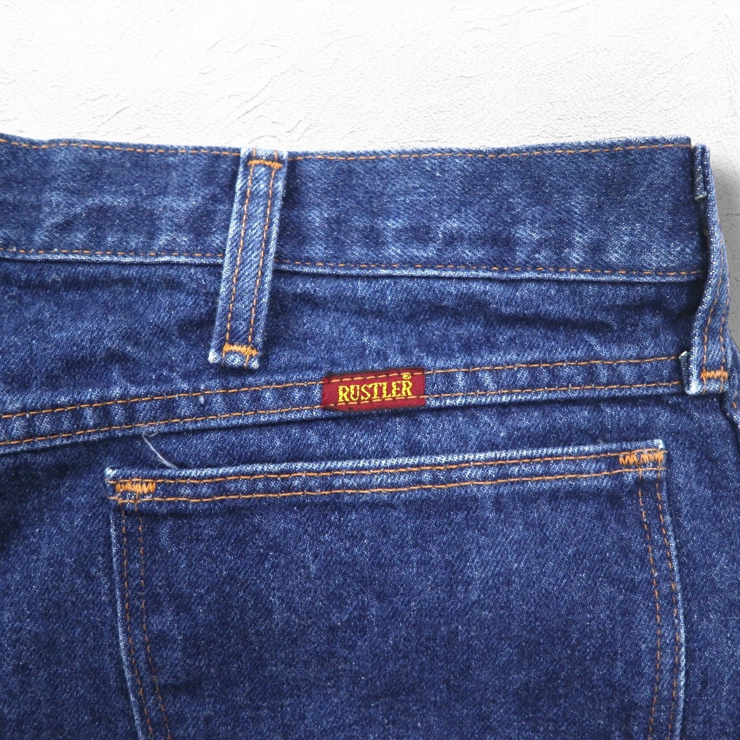 RUSTLER ( Wrangler ) 90年代 USA製 デニムパンツ L インディゴ ブルー 87620NV