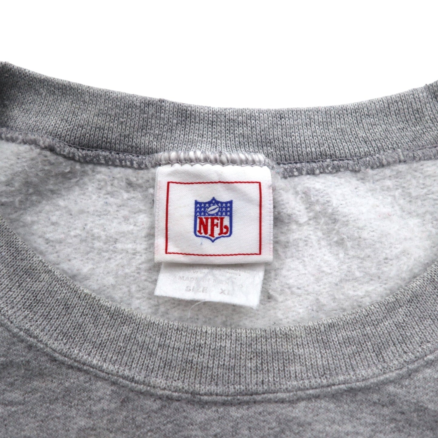 NFL 90年代 クルーネック スウェット XL グレー プリント PITTSBURGH STEELERS メキシコ製