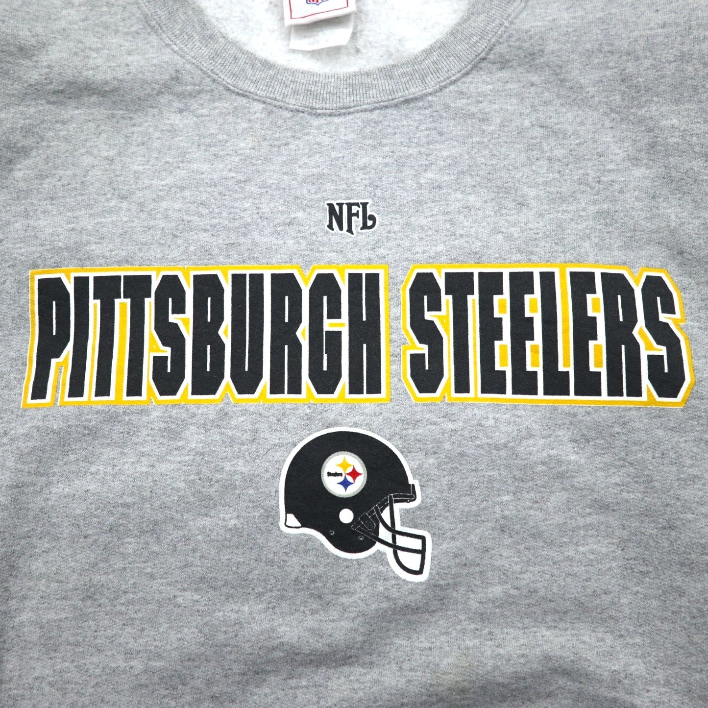 NFL 90年代 クルーネック スウェット XL グレー プリント PITTSBURGH STEELERS メキシコ製