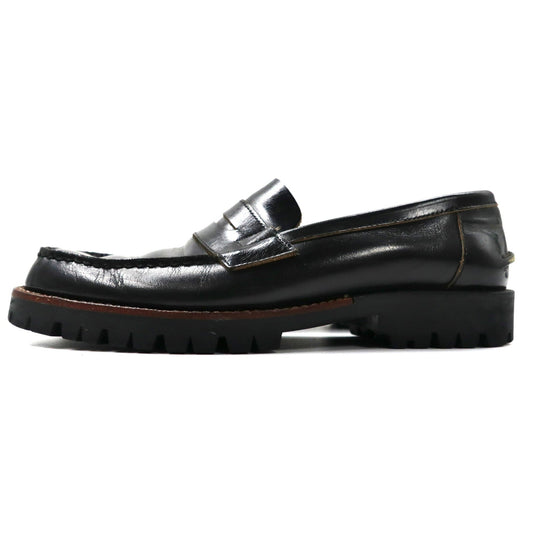 COMME des GARCONS コインローファー 23cm ブラック レザー タンクソール 日本製