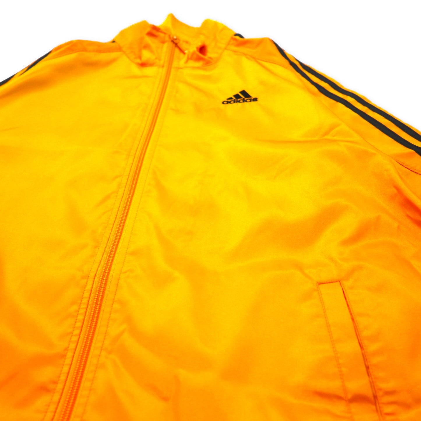 adidas 00年代 トラックジャケット ジャージ M オレンジ ポリエステル 3ストライプ 未使用品
