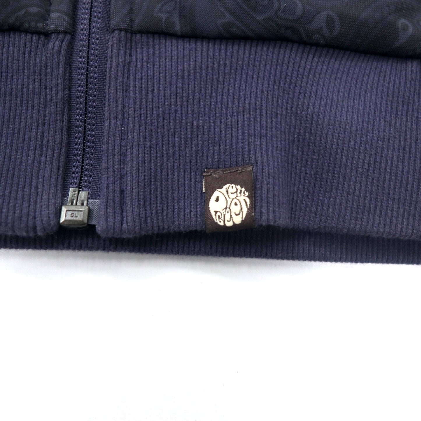 PRETTY GREEN ペイズリー柄 トラックジャケット ジャージ 4 ネイビー ポリエステル ワンポイントロゴ