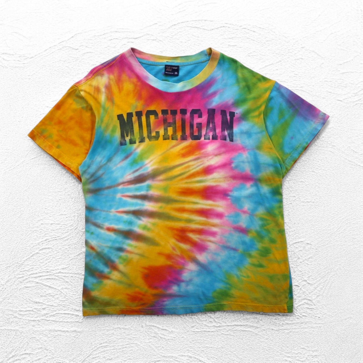 MV SPORT タイダイ カレッジ Tシャツ XL マルチカラー コットン パキスタン製