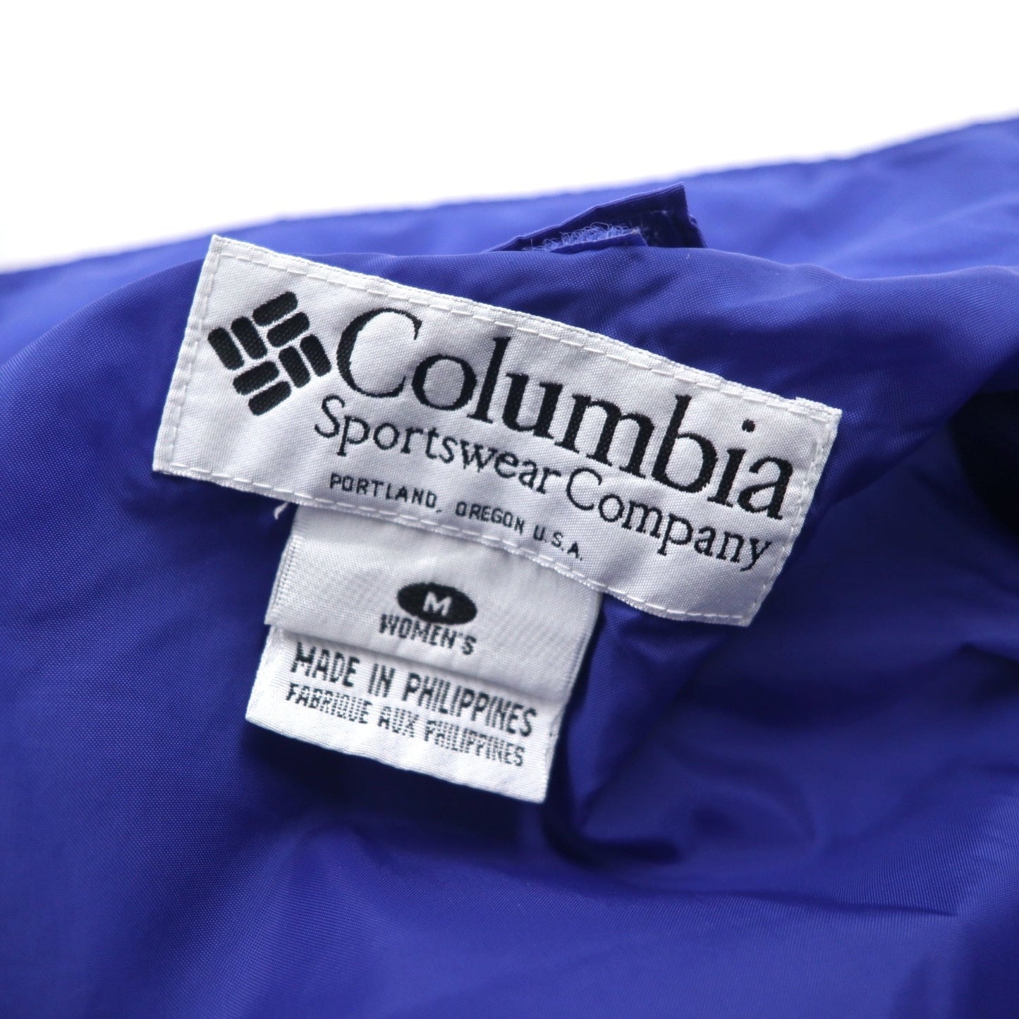Columbia 90年代 3WAY マウンテンパーカー M ブルー ブラック ナイロン フリース ライナー ドローコード ジップインジップ搭載