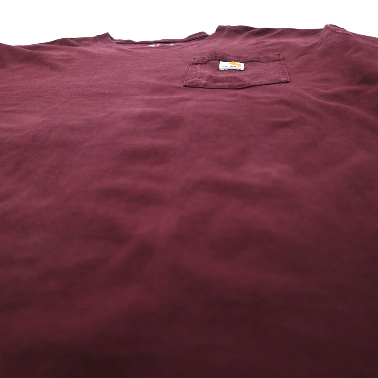 carhartt ロングスリーブポケット Tシャツ ロンT 3XL ボルドー ビッグサイズ ホンジュラス戦