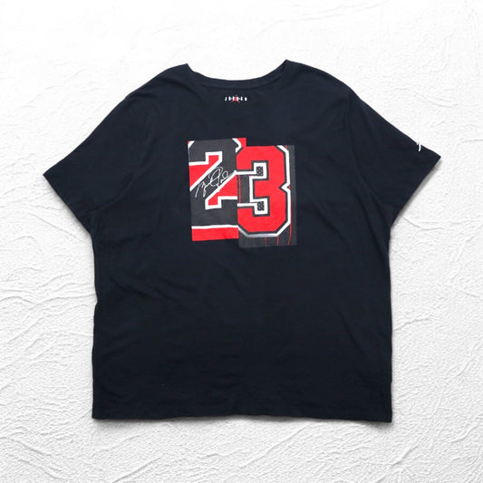 JORDAN BRAND ( NIKE ) Slash 23 プリント Tシャツ 3XL ブラック ジャンプマン ナンバリング AQ4108-010